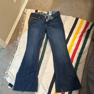 Ariat raw hem flare jeans, size 32 Long